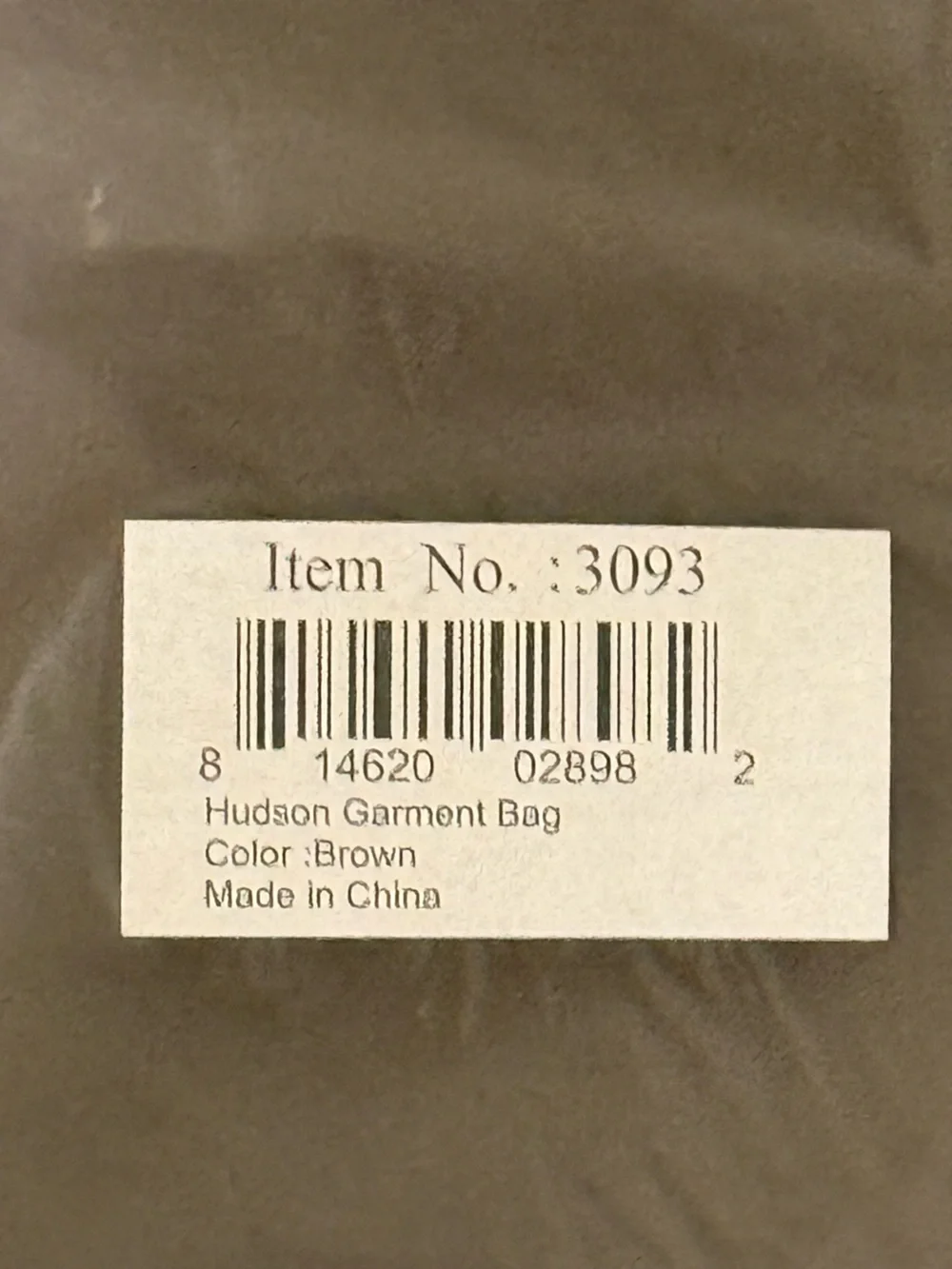 Hudson Garment Bag